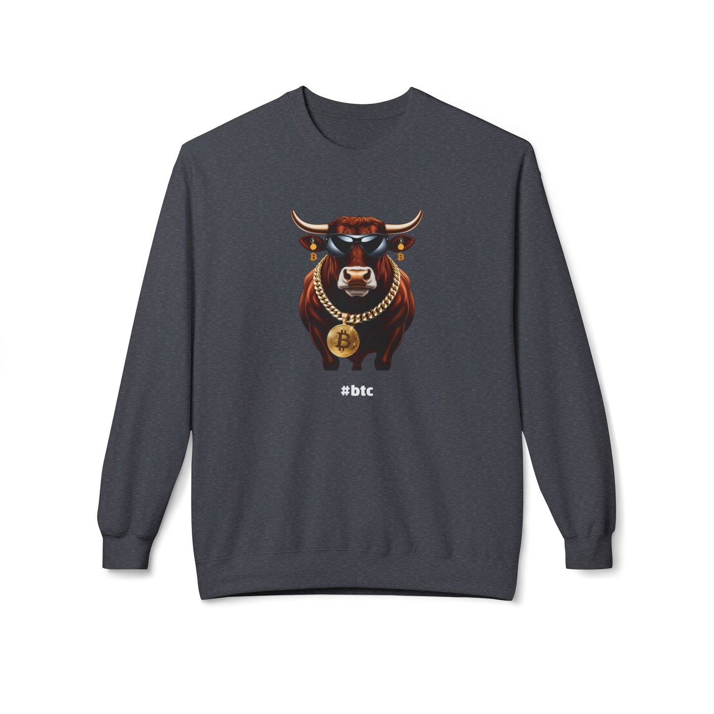 Bull Bitcoin Softstyle Fleece Sweatshirt